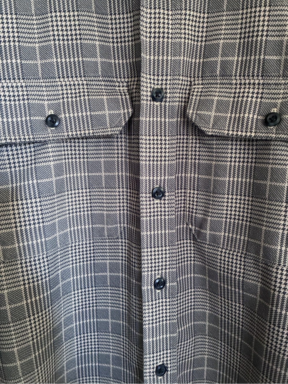 Vintage Cabela's Beige Tan Cabincore Workwear Plaid Chore Shirt Sz LT - Picture 6 of 12